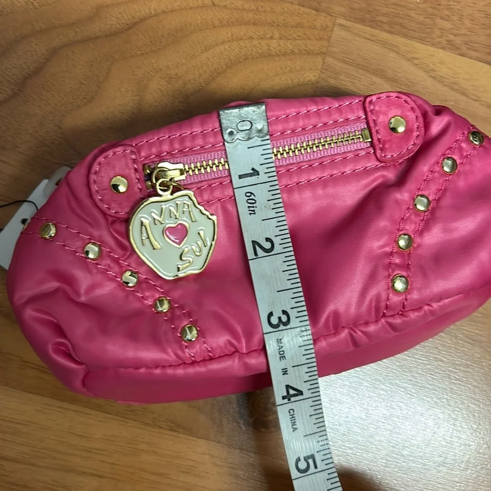 NWT Anna Sui Nylon Puff Pouch